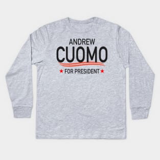 Andrew Cuomo for President Kids Long Sleeve T-Shirt